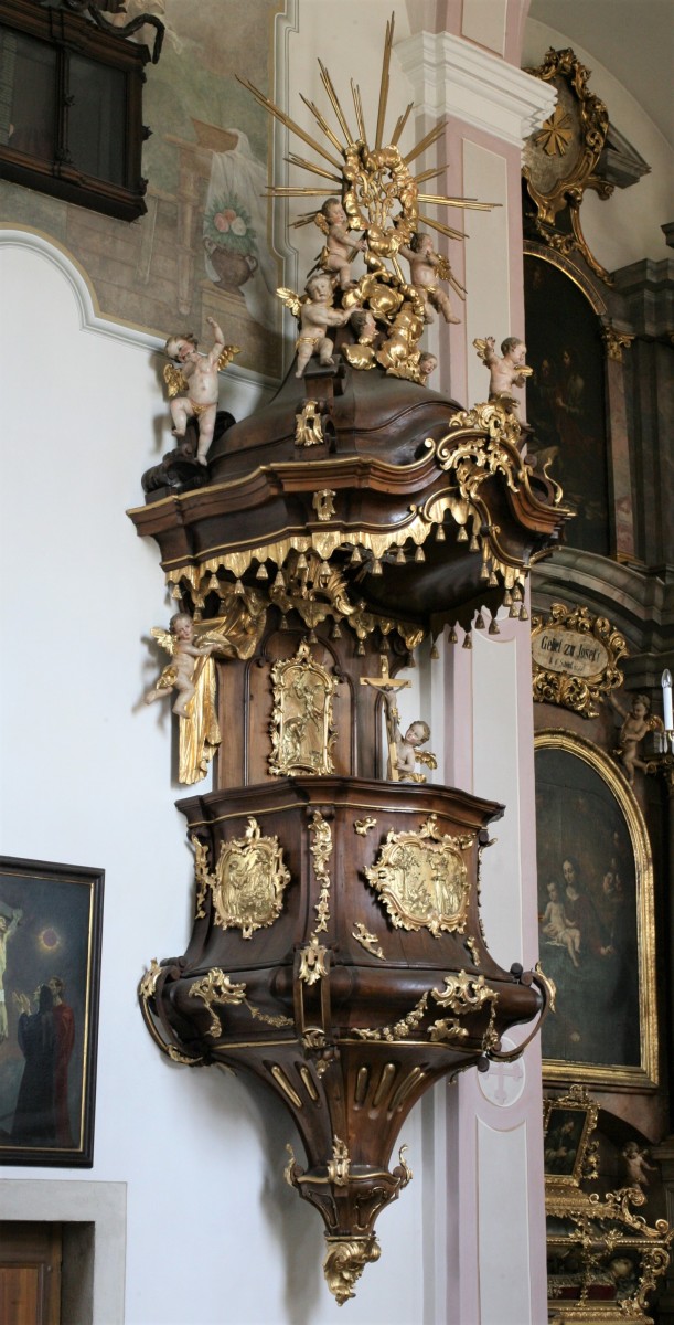 The pulpit of the pilgrimage church Maria Lankowitz (photo by Diocesan Museum Graz, Dieter Bacher, 2007)