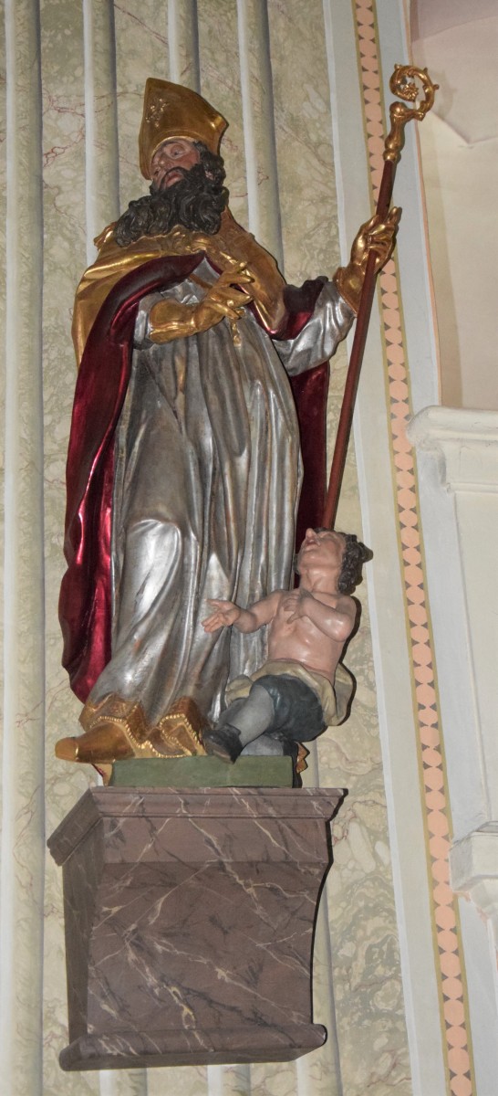 The sculpture of St Valentine, parish church, Arzberg (photo by Christina Pichler, 2018)