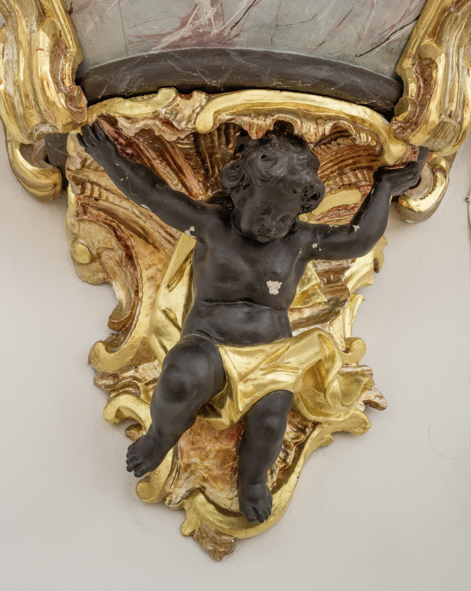 The pulpit in Brezovica, detail (Croatian Conservation Institute Photo Archive, photo by Goran Tomljenović, 2018)