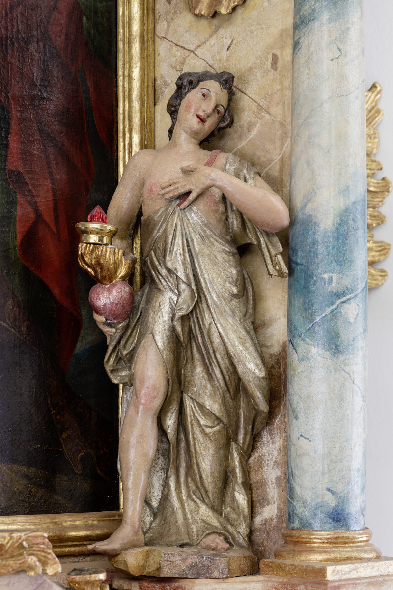 The sculpture of angel (Croatian Conservation Institute Photo Archive, photo by Goran Tomljenović, 2017)