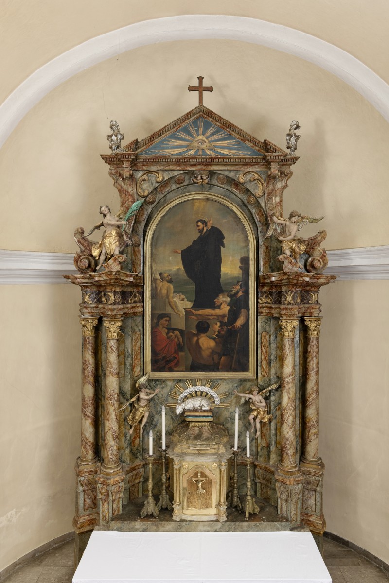 High altar in Vugrovec (Croatian Conservation Institute Photo Archive, photo by Goran Tomljenović, 2019)