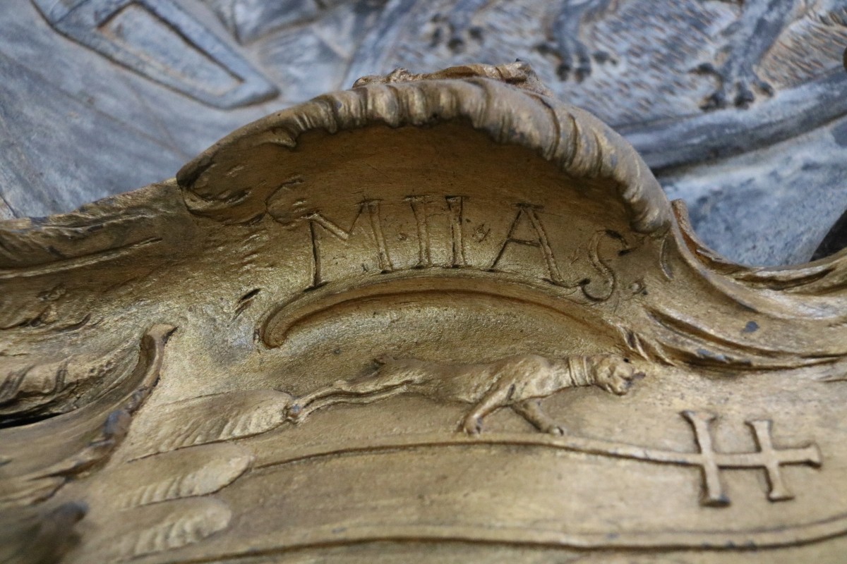 The memorial for Welf IV in the parishchurch St John Baptist, Steingaden photo University of Vienna Julia Strobl 06_2018