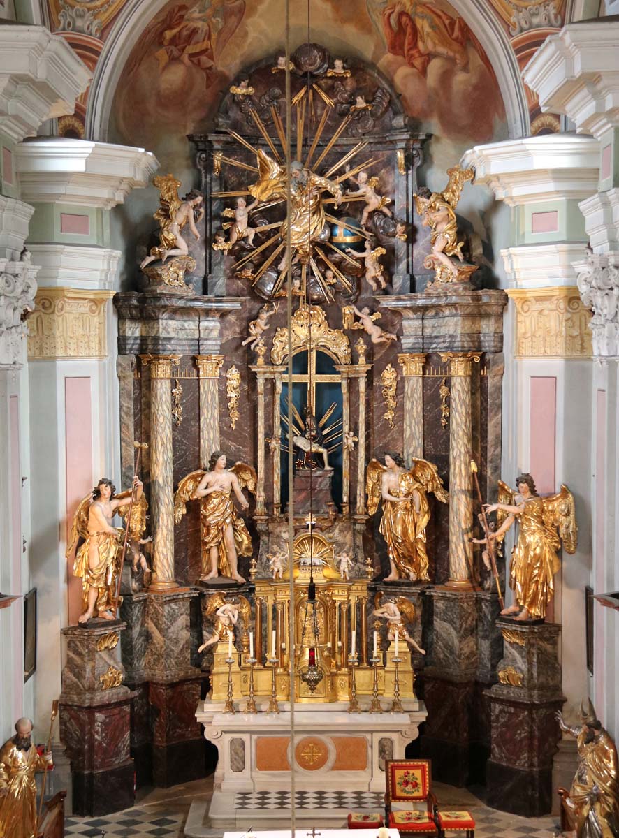Ehrenhausen, Our Lady of Sorrows, high altar, ca. 1753-1754 (photo by Julia Strobl, 2018)