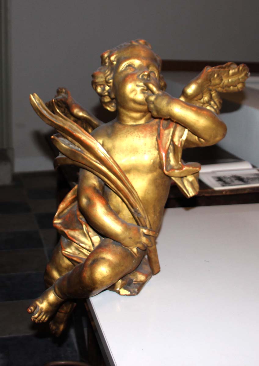 Vienna, St Augustine, storage, putto from a side altar of the Schwarzspanierkirche (photo by Julia Strobl, 2014)