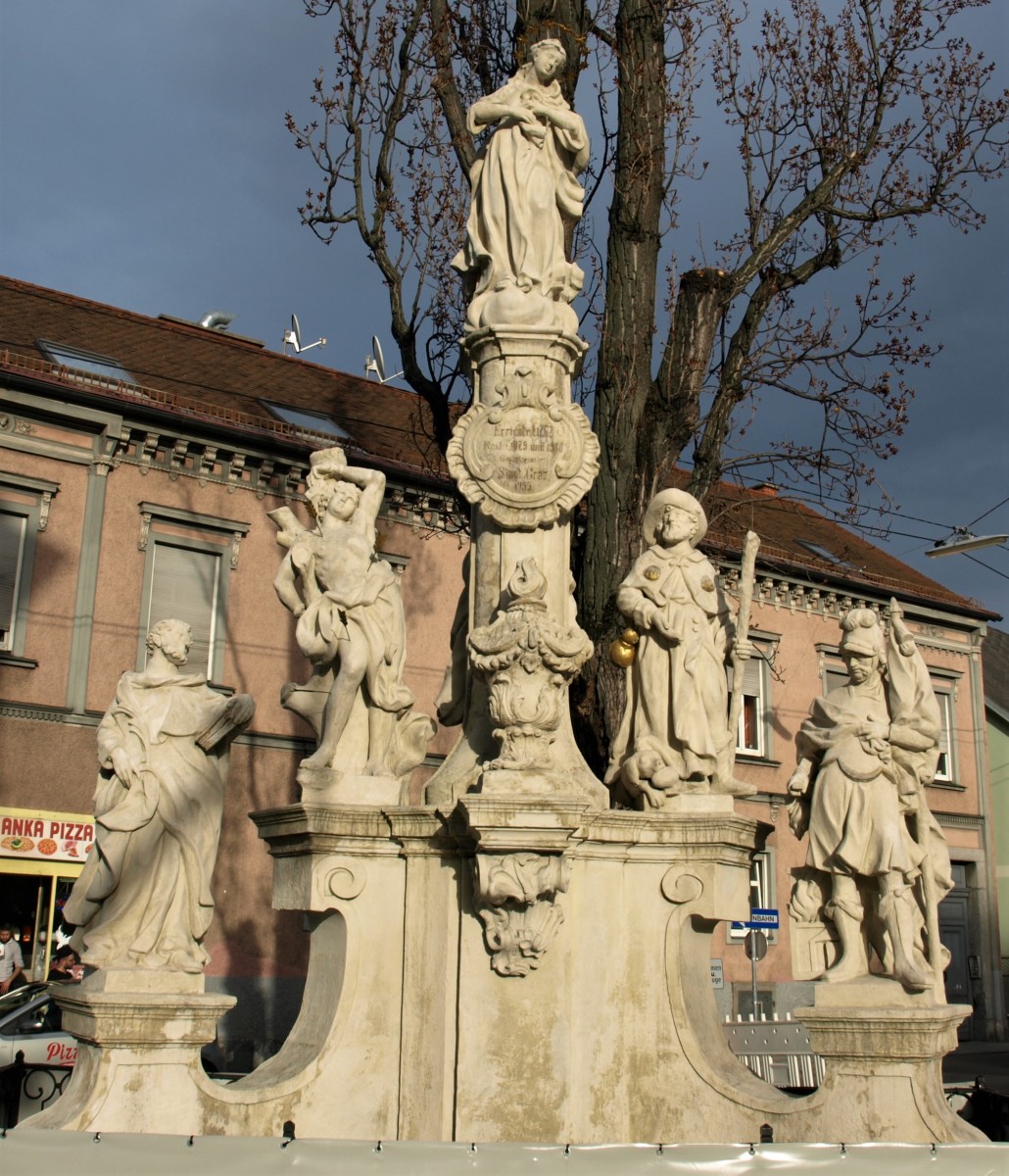 The Marian Column of Karlauplatz, Graz (photo by Anja Lindbichler, 2018)