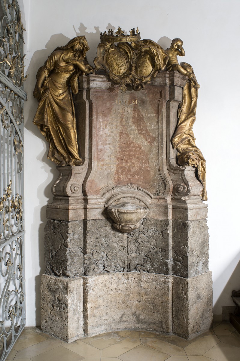 The epitaph for countess Maria Josepha von Törring-Gronsfeld in St Georg, Munich-Bogenhausen photo Bavarian Office for Monuments and Sites M. Forstner 08.2017