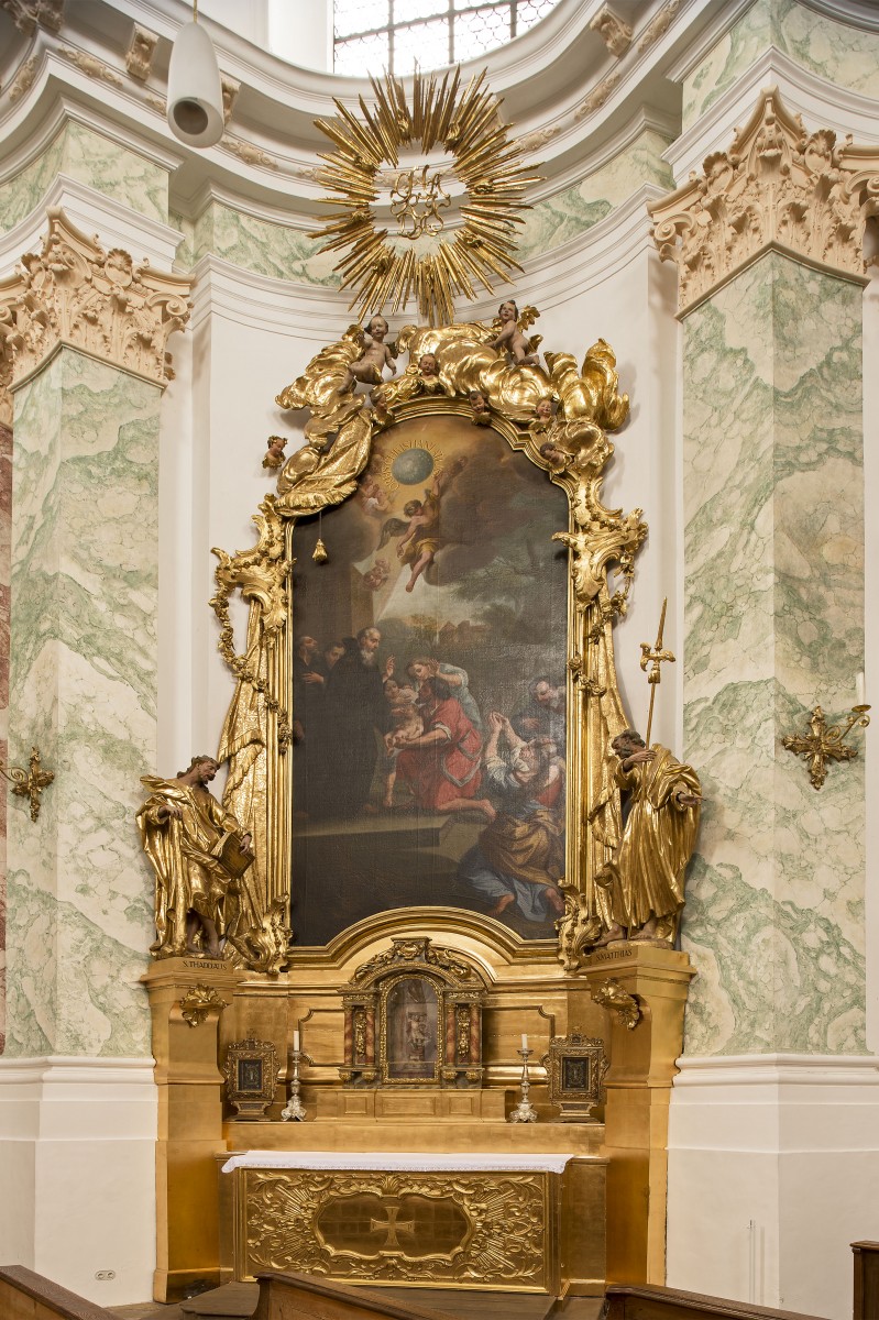 Altar of St Francis de Paula in St Michael in Munich, Berg-am-Laim