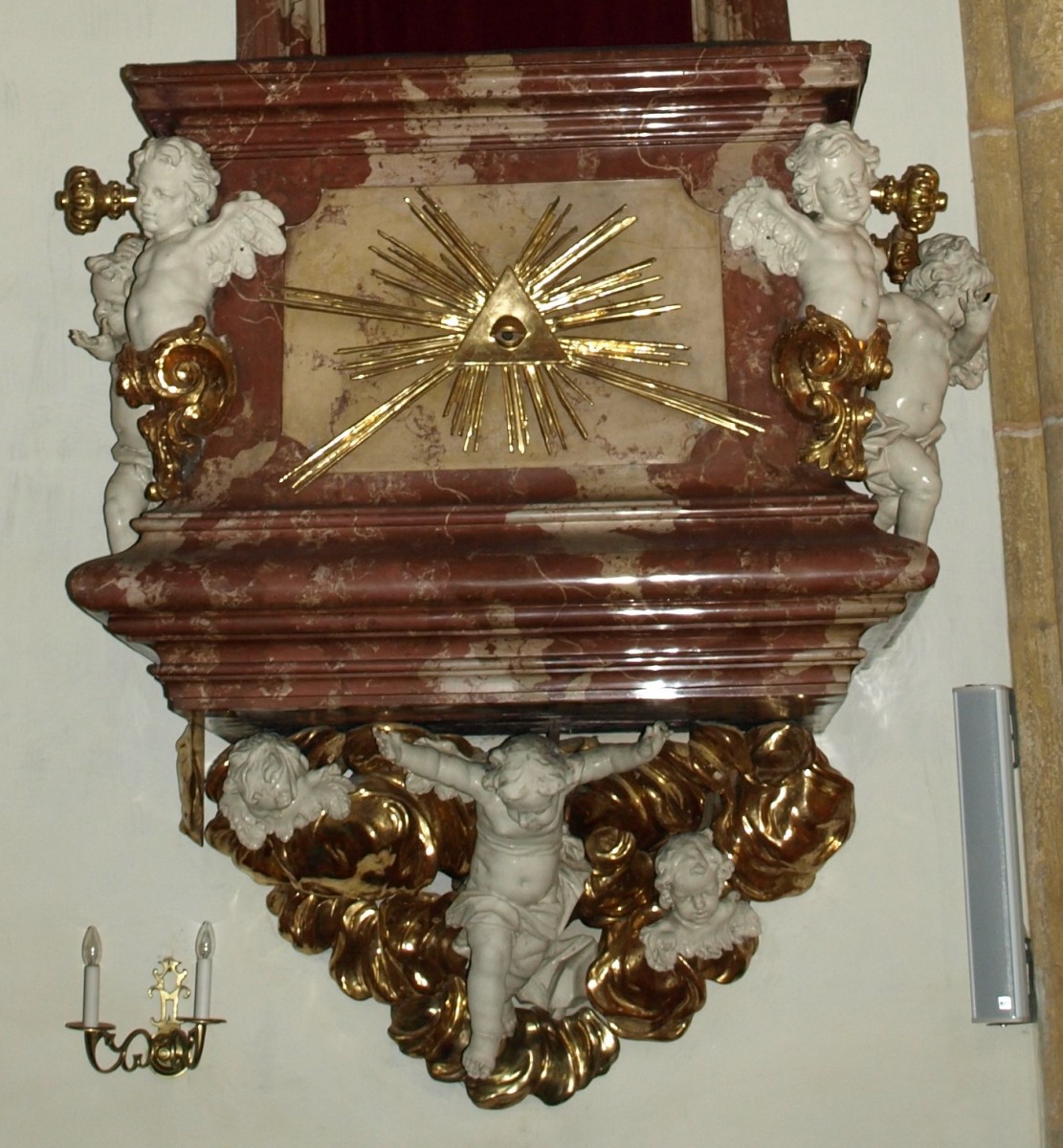 Pulpit, detail, Bürgerspital Church, Graz (photo by Anja Lindbichler, 2018)