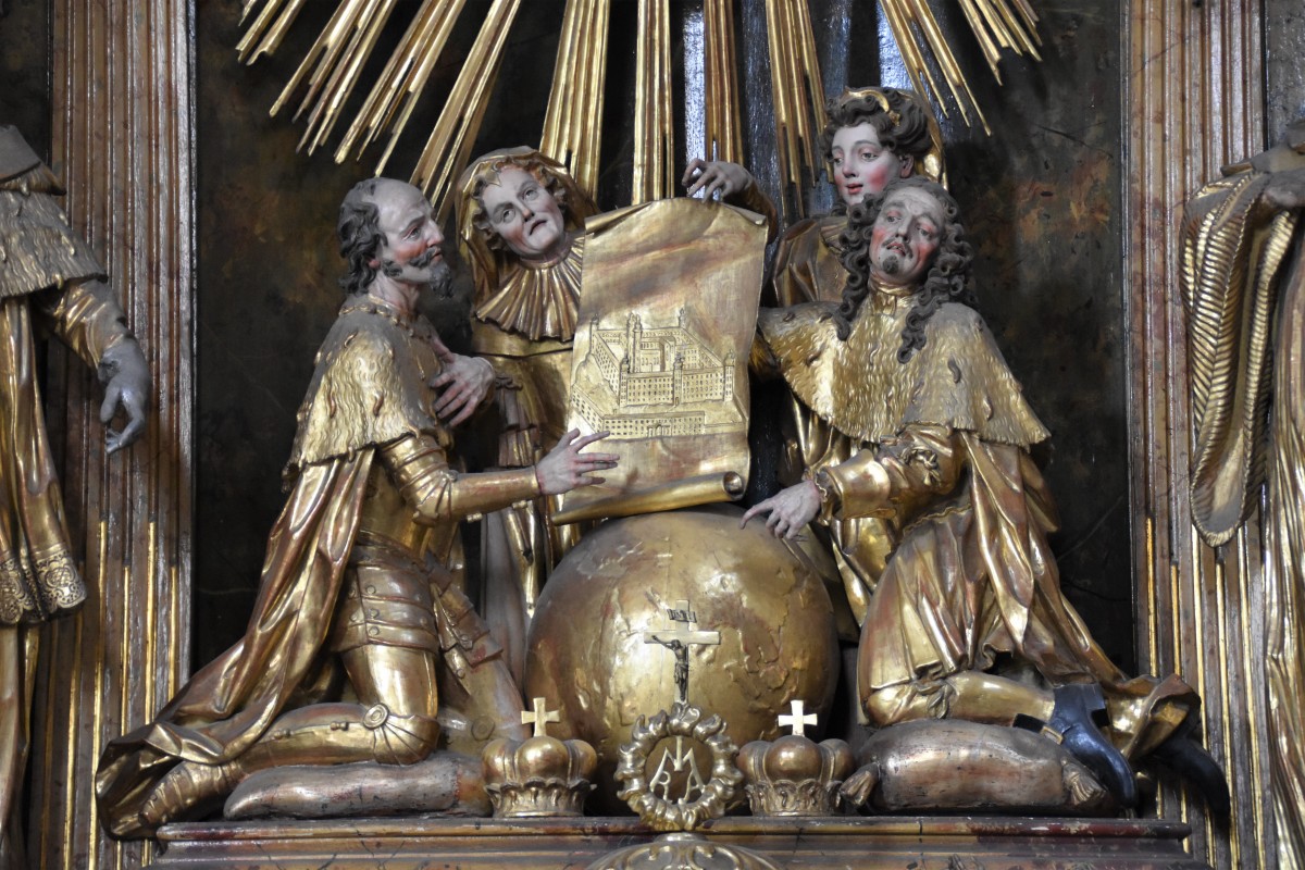 Donators Siegfried of Spanheim, Earl Engelbert I. of Spanheim, Hadwiga and Richardis (photo by department of art conversation of the diocese of Carinthia/R. Schiestl, 2018)
