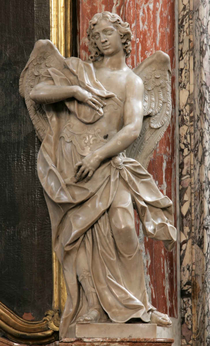 Angel (right), altar of St Aloysius, Cathedral Graz (photo by Diocesan Museum Graz, 2014)