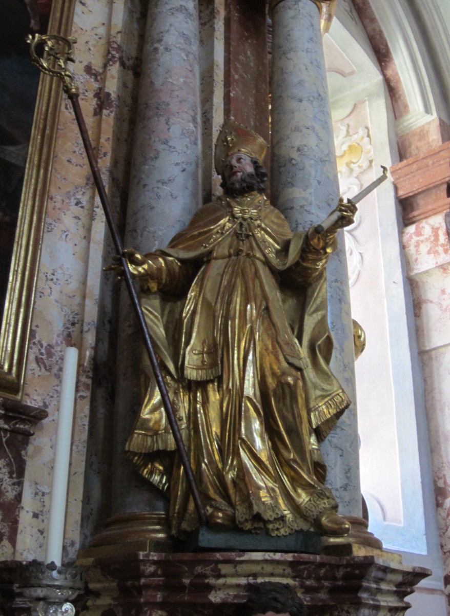The statue of St Blase (photo by Elisabeth Brenner, 2014)