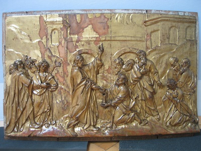Relief “Christ gives Peter the authority of the keys” (photo by Universalmuseum Joanneum, 2006)