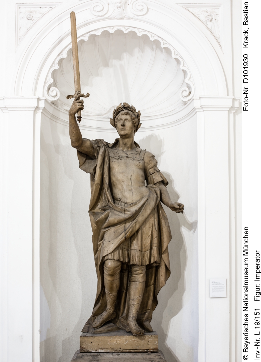 The sculpture of Imperator of the former Törring Palace in Munich in the Bavarian National Museum in Munich