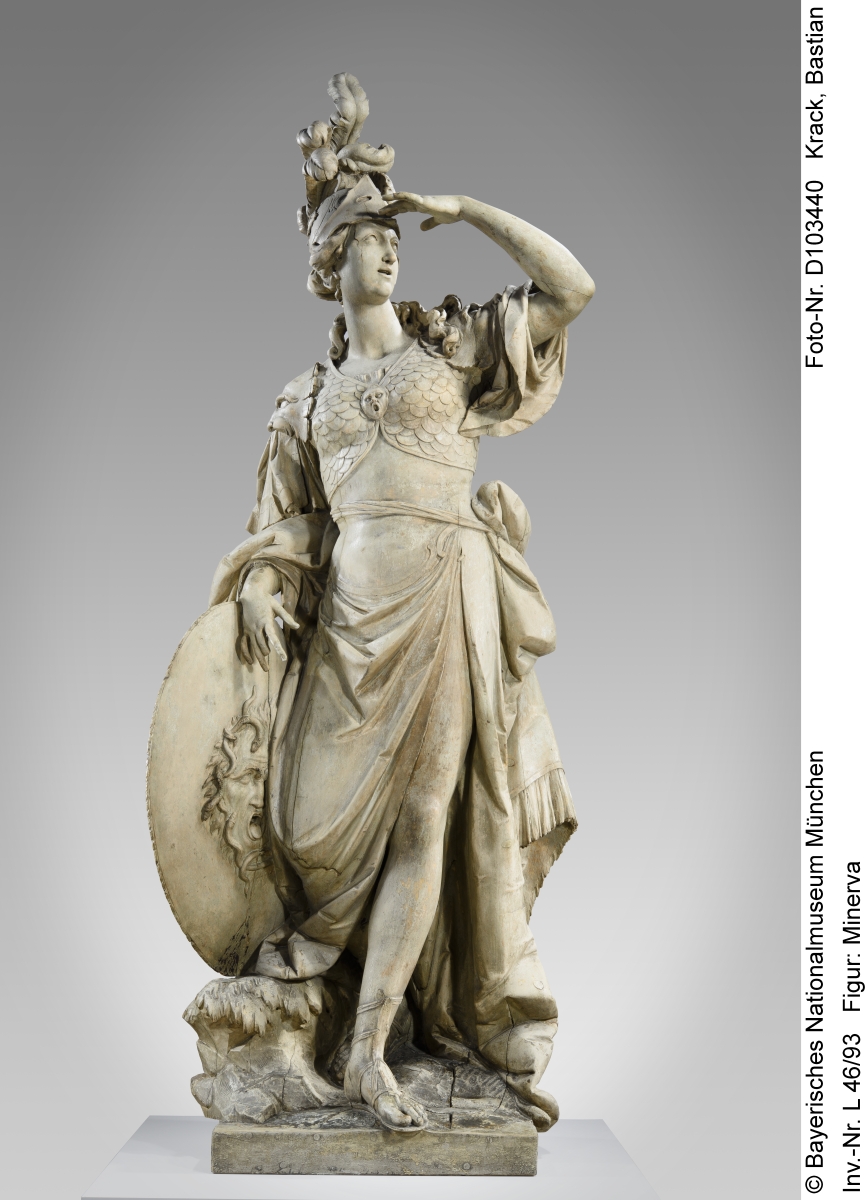The sculpture of Minerva in the Bavarian National Museum in Munich