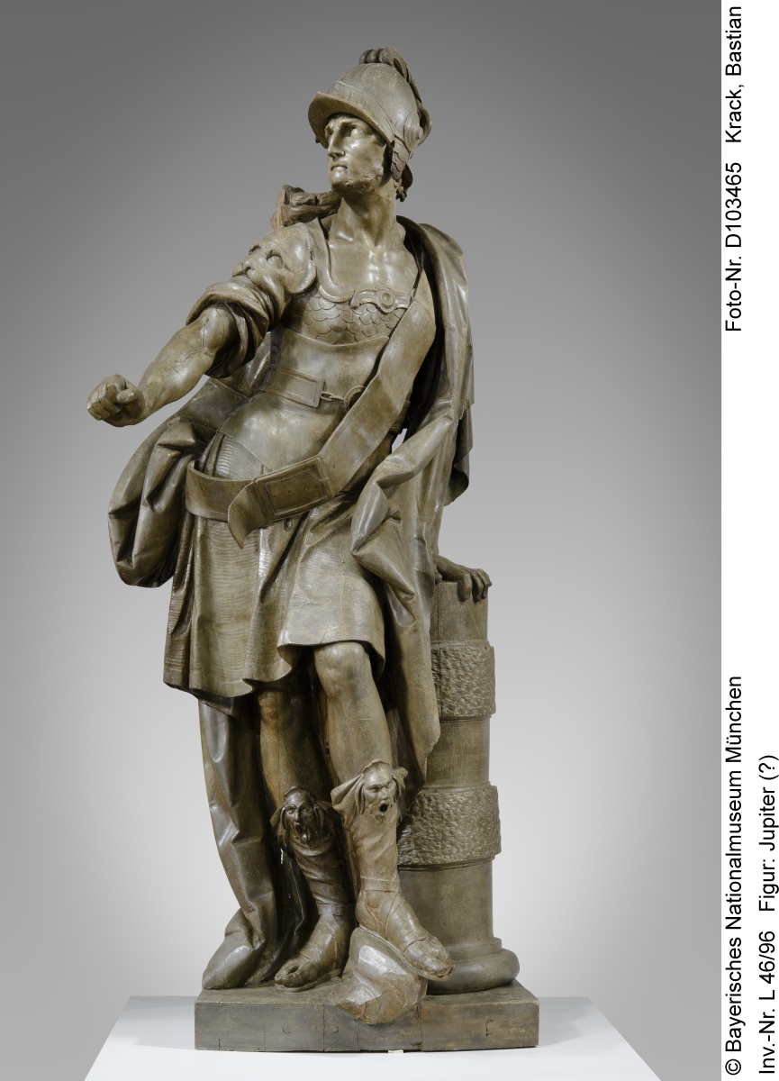 The sculpture of Jupiter of the former Törring Palace in Munich in the Bavarian National Museum in Munich