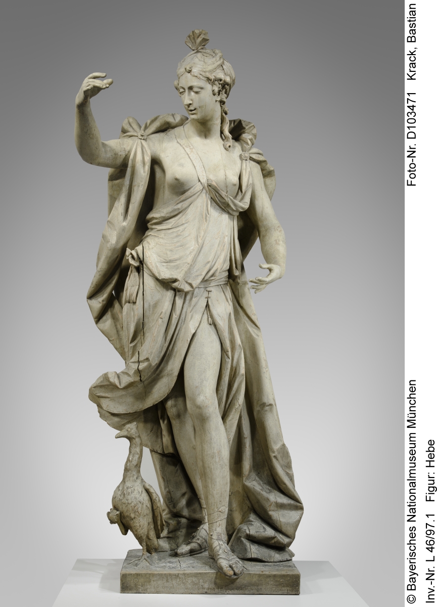 The sculpture of Hebe of the former Törring Palace in Munich in the Bavarian National Museum in Munich