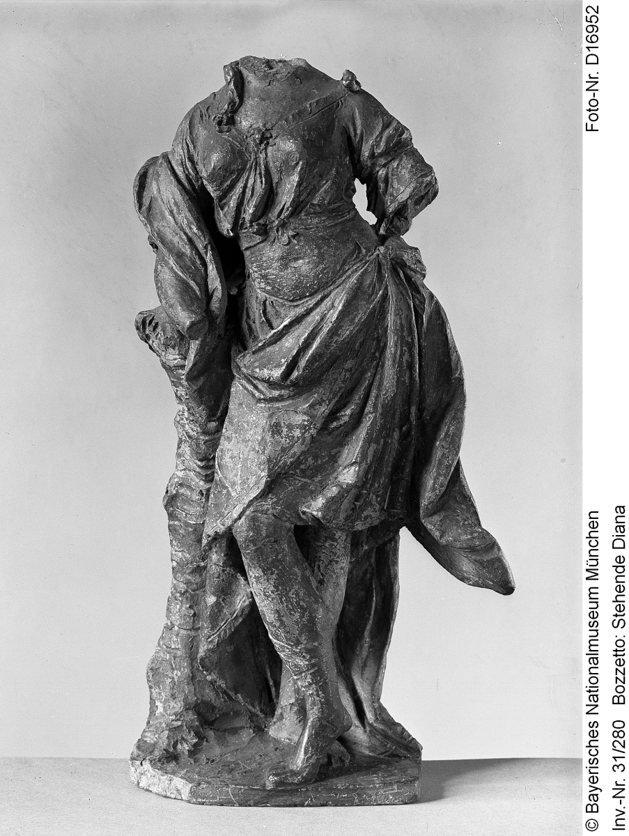 The bozzetto of Diana in the Bavarian National Museum in Munich