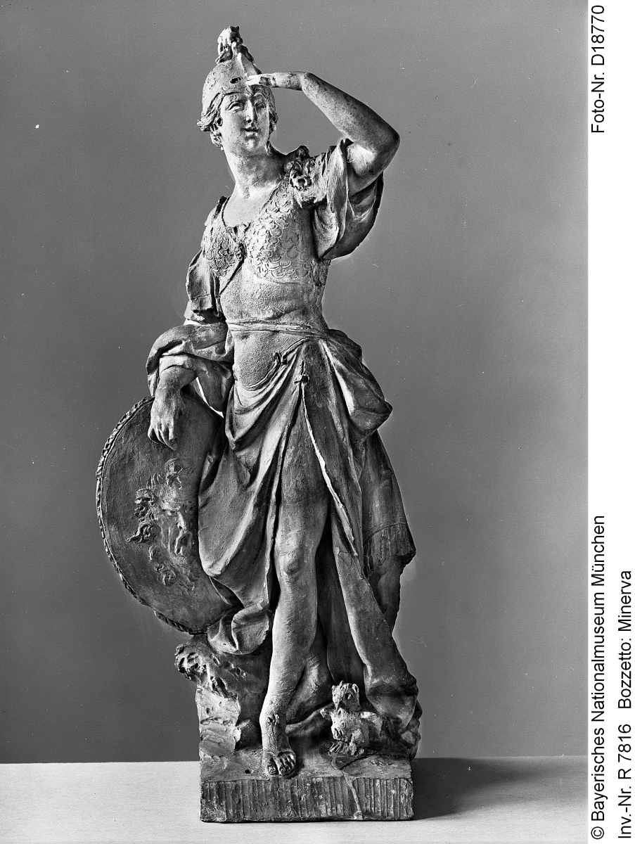 The bozzetto of Minerva in the Bavarian National Museum in Munich