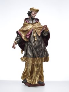 The sculpture of St John of Nepomuk, Universalmuseum Joanneum, Alte Galerie (photo by Nicolas Lackner, Universalmuseum Joanneum, Graz, 2018)