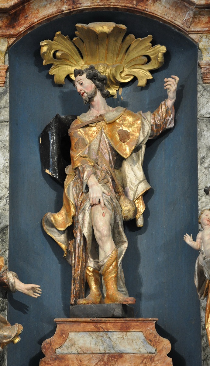 The sculpture of St Roch (photo by Valentina Pavlič, 2018)